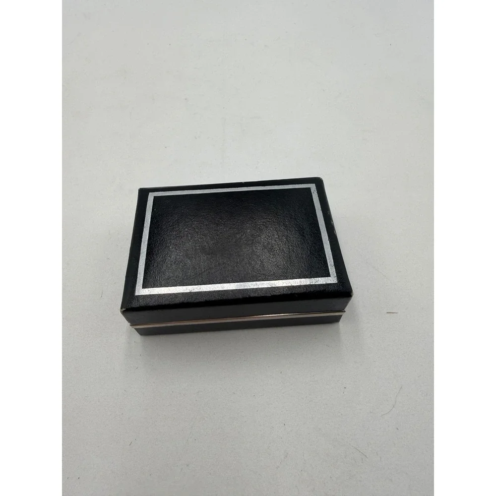 Swank Cufflinks Mens Silver Vintage Mid Century Modern Rectangular